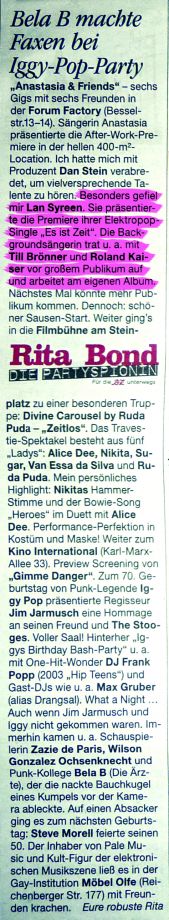 Rita Bond-Kolumne
